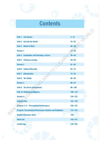 Tiếng Anh lớp 12 iLearn Smart World 12