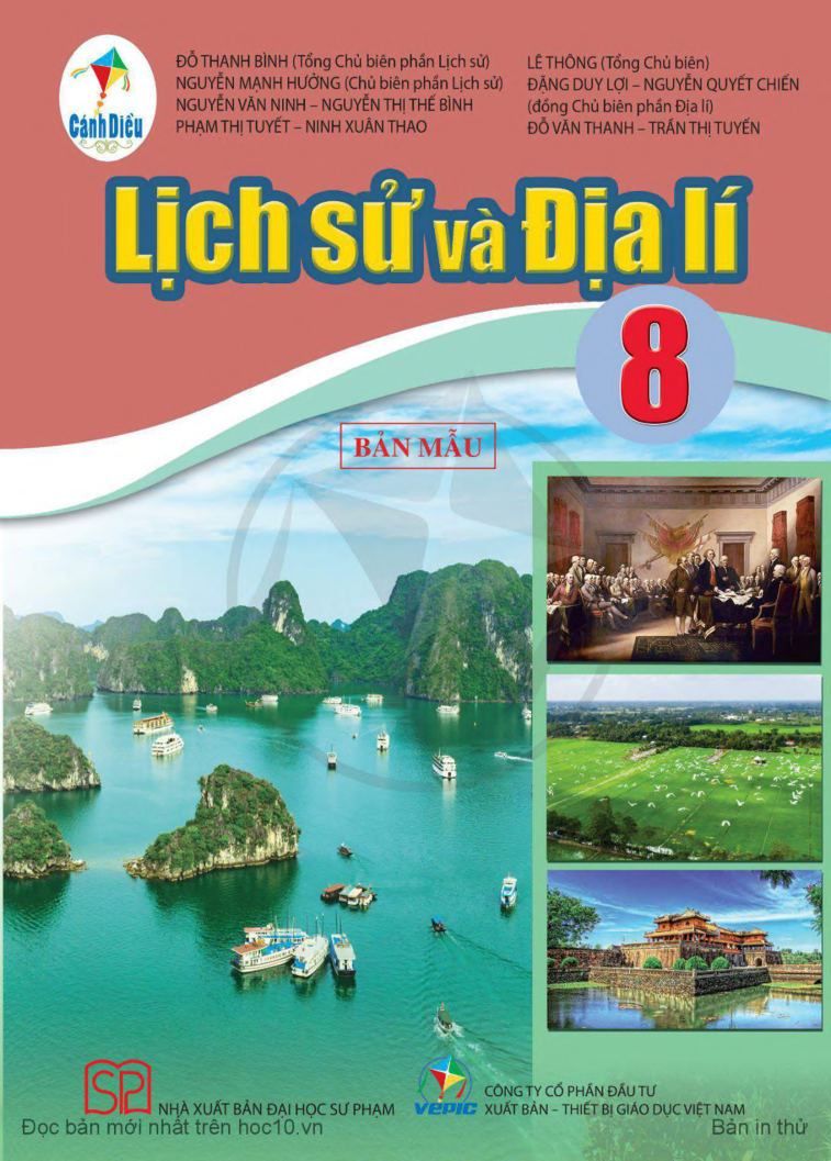 Lịch Sử và Địa Lí lớp 8 Cánh Diều